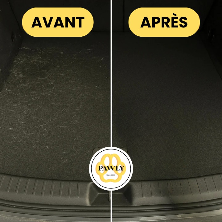 Dans ton coffre, fini les poils incrustés dans la moquette .